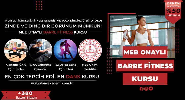 Barre Fitness Kursu Fiyatları – Erken Kayıtta %50 İndirim Fırsatı