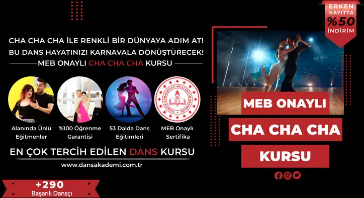 Cha cha cha Kursu Fiyatları – Erken Kayıtta %50 İndirim