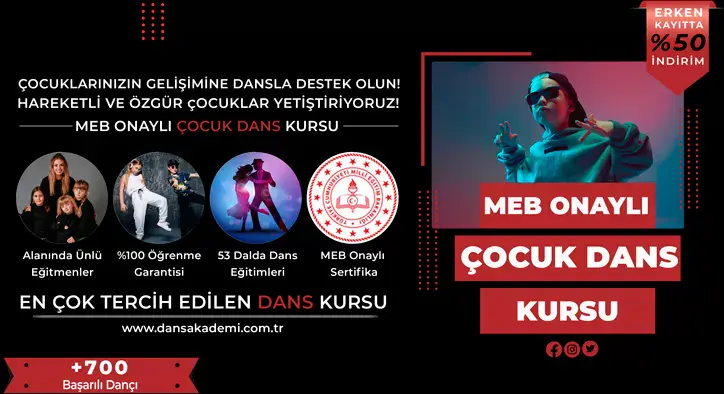 Çocuk Dans Kursu Fiyatları – Erken Kayıtta %50 İndirim