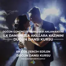 Düğün Dansı - En Mutlu Gününüzde Yeteneğinizle Parıldamak İstemez Misiniz? Unutulmaz Bir Anı Yaratmak İçin Dans Akademi Ailesine Katılın!