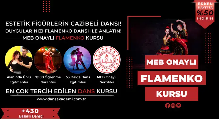 Flamenko Kursu Fiyatları – Erken Kayıtta %50 İndirim