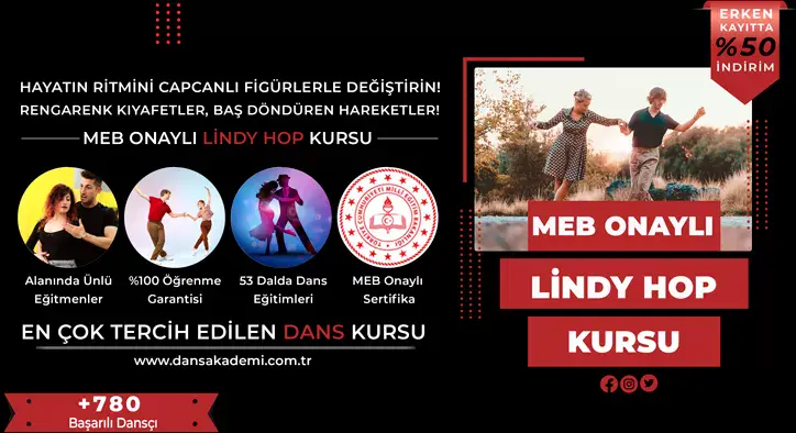 Lindy Hop Kursu Fiyatları – Erken Kayıtta %50 İndirim