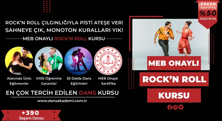 Rock’n Roll Kursu Fiyatları – Erken Kayıtta %50 İndirim