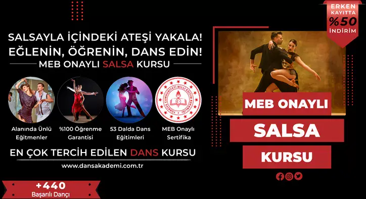 Salsa Kursu Fiyatları – Erken Kayıtta %50 İndirim