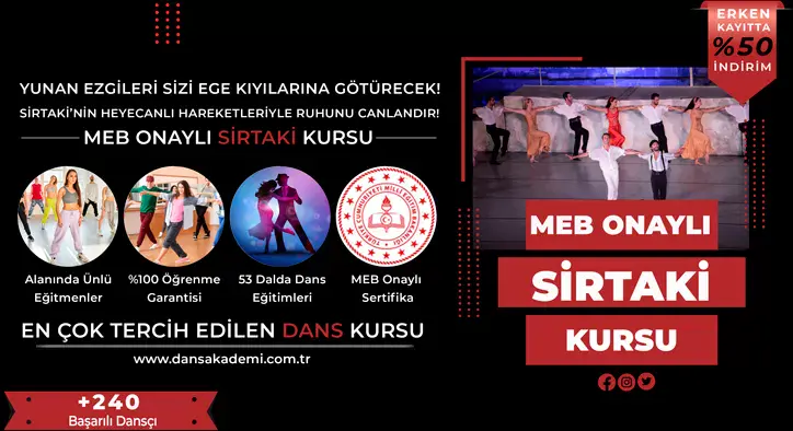 Sirtaki Kursu Fiyatları – Erken Kayıtta %50 İndirim