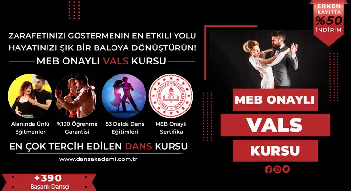 Vals Kursu Fiyatları – Erken Kayıtta %50 İndirim